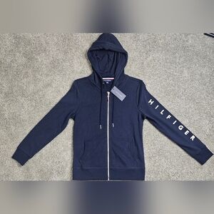 Nwt Tommy Hilfiger Navy Zip-Up Hoodie XS Petite (TP/XP) NWT